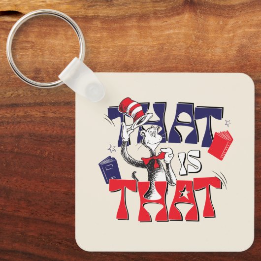Kat in het Pet | Dat is het Sleutelhanger (Voorkant)