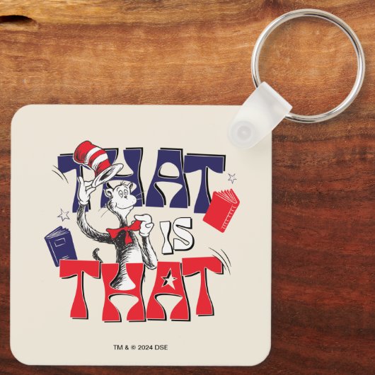 Kat in het Pet | Dat is het Sleutelhanger (Achterkant)