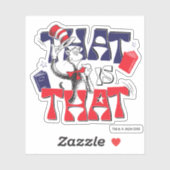 Kat in het Pet | Dat is het Sticker (Vel)