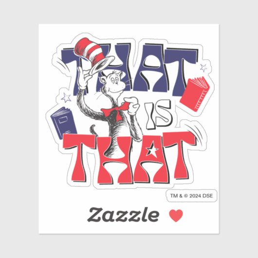 Kat in het Pet | Dat is het Sticker (Vel)