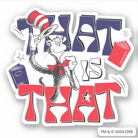 Kat in het Pet | Dat is het Sticker (Voorkant)