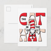 Kat in het Pet | De Gekke kat in het Pet Briefkaart (Voorkant / Achterkant)