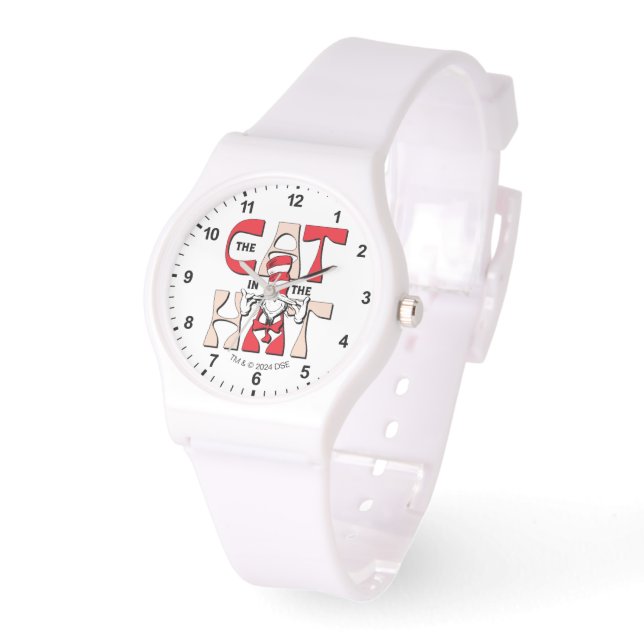 Kat in het Pet | De Gekke kat in het Pet Horloge (Hoek)