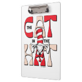 Kat in het Pet | De Gekke kat in het Pet Klembord (Links)