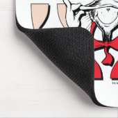 Kat in het Pet | De Gekke kat in het Pet Muismat (Hoek)