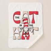 Kat in het Pet | De Gekke kat in het Pet Sherpa Deken (Voorkant)