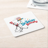 Kat in het Pet | De verjaardag van Dr. Seuss Kartonnen Onderzetters (Schuin)