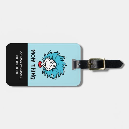 Kat in het Pet | Ding Een Ding Twee - Mam Thing Bagagelabel (Voorkant horizontaal)