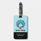 Kat in het Pet | Ding Een Ding Twee - Mam Thing Bagagelabel (Achterkant verticaal)