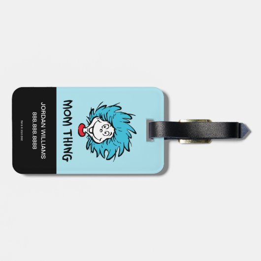 Kat in het Pet | Ding Een Ding Twee - Mam Thing Bagagelabel (Achterkant horizontaal)