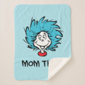 Kat in het Pet | Ding Een Ding Twee - Mam Thing Sherpa Deken (Voorkant)