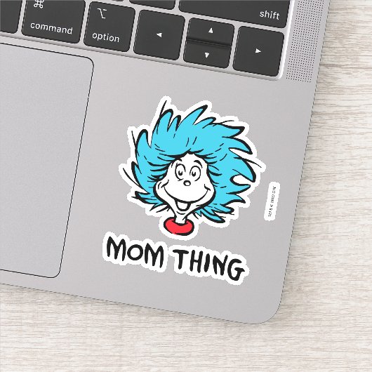Kat in het Pet | Ding Een Ding Twee - Mam Thing Sticker (Detail)