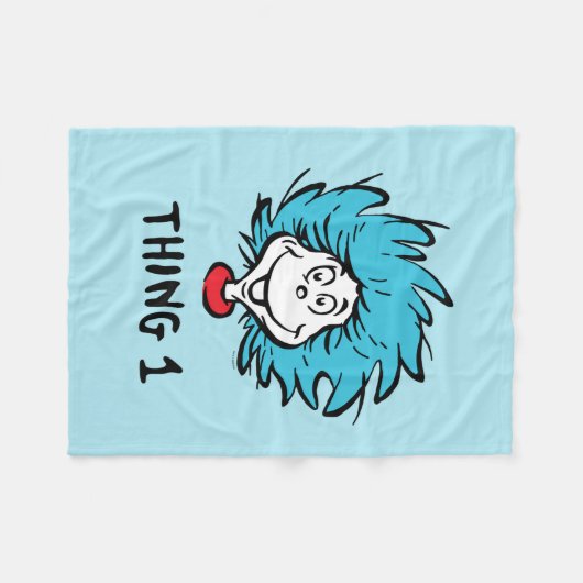 Kat in het Pet | Ding één Fleece Deken (Voorkant (Horizontaal))