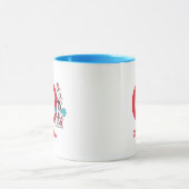 Kat in het Pet, ding een naam & monogram O Mok (Midden)