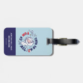 Kat in het Pet | Dit is helemaal niet leuk Bagagelabel (Achterkant horizontaal)