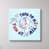 Kat in het Pet | Dit is helemaal niet leuk Canvas Afdruk (Voorkant)