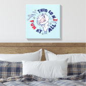 Kat in het Pet | Dit is helemaal niet leuk Canvas Afdruk (Insitu (Slaapkamer))