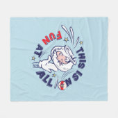 Kat in het Pet | Dit is helemaal niet leuk Fleece Deken (Voorkant (Horizontaal))