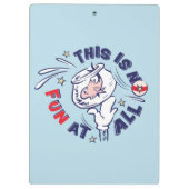 Kat in het Pet | Dit is helemaal niet leuk Klembord (Achterkant)