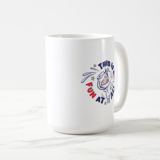 Kat in het Pet | Dit is helemaal niet leuk Koffiemok (Voorkant rechts)