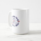 Kat in het Pet | Dit is helemaal niet leuk Koffiemok (Voorkant links)