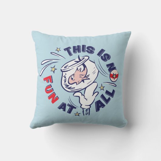 Kat in het Pet | Dit is helemaal niet leuk Kussen (Achterkant)