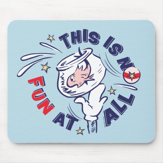 Kat in het Pet | Dit is helemaal niet leuk Muismat (Voorkant)