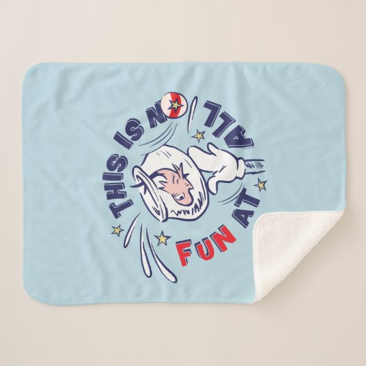 Kat in het Pet | Dit is helemaal niet leuk Sherpa Deken (Voorkant (horizontaal))