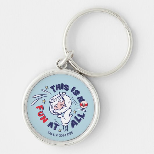 Kat in het Pet | Dit is helemaal niet leuk Sleutelhanger (Voorkant)