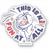 Kat in het Pet | Dit is helemaal niet leuk Sticker (Voorkant)