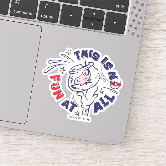 Kat in het Pet | Dit is helemaal niet leuk Sticker (Detail)