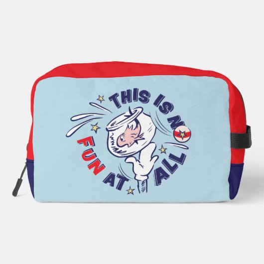 Kat in het Pet | Dit is helemaal niet leuk Toilettasje (Achterkant)