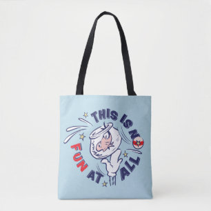 Kat in het Pet   Dit is helemaal niet leuk Tote Bag