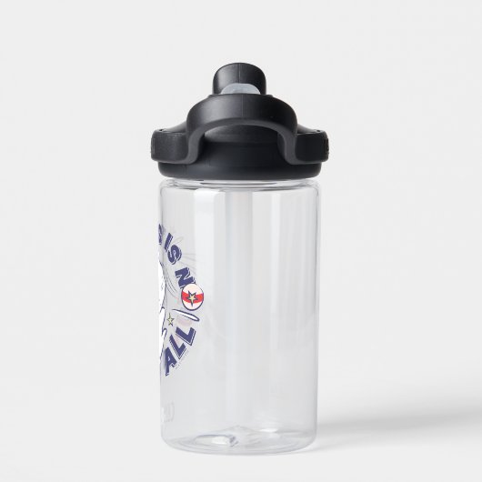 Kat in het Pet | Dit is helemaal niet leuk Waterfles (Achterkant)