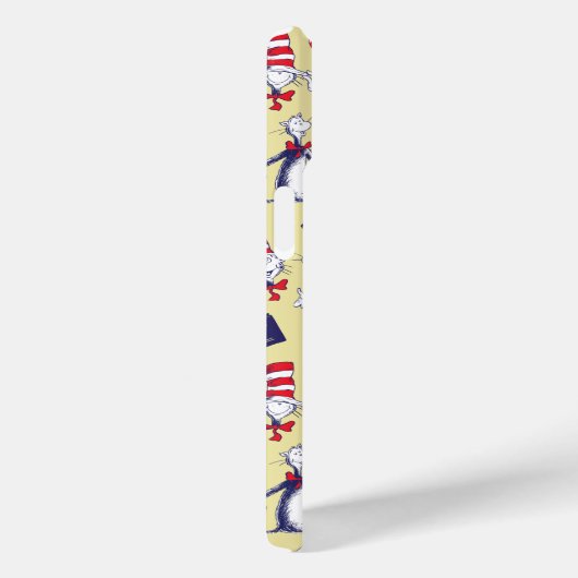 Kat in het Pet | geel patroon Case-Mate iPhone Case (Achterkant / Rechts)