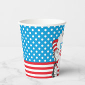 Kat in het Pet | Het is een meisje Baby shower Papieren Bekers (Voorkant)