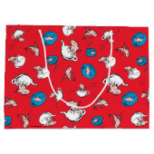 Kat in het Pet | Het rode patroon van de vis Groot Cadeauzakje (Achterkant)