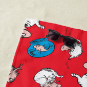 Kat in het Pet | Het rode patroon van de vis Strandlaken (In situ)