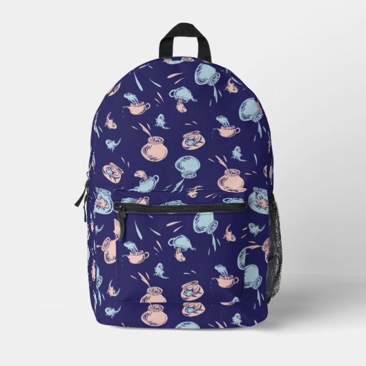 Kat in het Pet | Het vispatroon Bedrukte Rugzak (Voorkant)