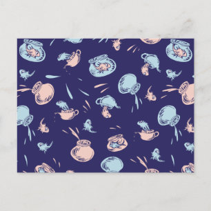 Kat in het Pet Het vispatroon Briefkaart