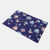 Kat in het Pet | Het vispatroon Deurmat (Schuin)