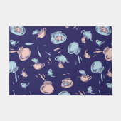 Kat in het Pet | Het vispatroon Deurmat (Voorkant)