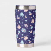 Kat in het Pet | Het vispatroon Geïsoleerde Drinkbeker (Voorkant)