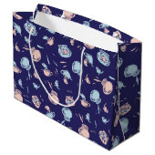 Kat in het Pet | Het vispatroon Groot Cadeauzakje (Achterkant Gekanteld)