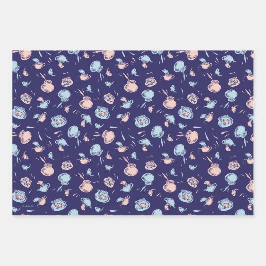 Kat in het Pet | Het vispatroon Inpakpapier Vel (Voorkant 3)