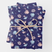 Kat in het Pet | Het vispatroon Inpakpapier Vel (In situ)