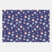 Kat in het Pet | Het vispatroon Inpakpapier Vel (Voorkant)