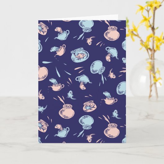 Kat in het Pet | Het vispatroon Kaart (Gele Bloem)