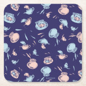 Kat in het Pet | Het vispatroon Kartonnen Onderzetters (Voorkant)