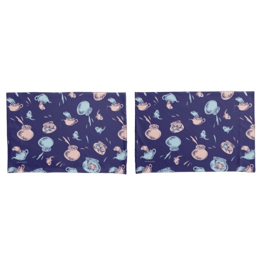 Kat in het Pet | Het vispatroon Kussensloop (Voorkant-Set)